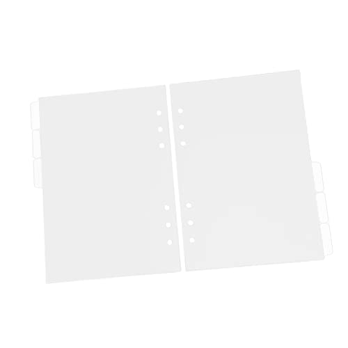 Housoutil 2 Sätze Transparente Trennblätter für Notizblock Praktische Indexseiten für Planer und Organizer Einfach zu Verwenden Installieren für Schule und Büro Housoutil 2 Sätze Transparente Trennblätter für Notizblock Praktische Indexseiten für Planer und Organizer Einfach zu Verwenden Installieren für Schule und Büro von Housoutil