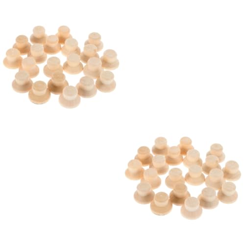 Housoutil 2 Sätze Unbemalte Holzpuppen Hüte Für Diy Holzspielzeuge Zum Unvollendete Mützen Für Erwachsene Für Bastelprojekte Und Weihnachtsdekoration 40 Stück * 2 Housoutil 2 Sätze Unbemalte Holzpuppen Hüte Für Diy Holzspielzeuge Zum Unvollendete Mützen Für Erwachsene Für Bastelprojekte Und Weihnachtsdekoration 40 Stück * 2 von Housoutil