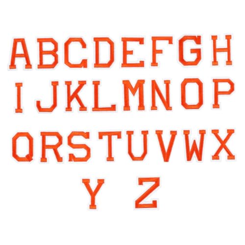 Housoutil 2 Sets Buchstaben Stoffaufkleber Chenille Filz Bastelbuchstaben Stickerei Applikation Flicken Kleidungsflicken Buchstabenflicken Stoffflicken Aufnäher Zum Aufnähen Von von Housoutil