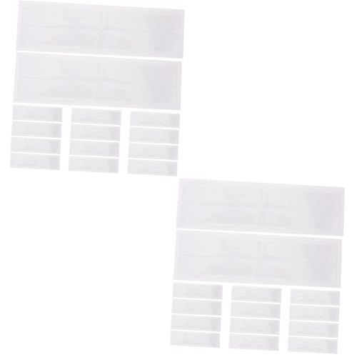 Housoutil 2 Sets Selbstklebende Etikettentaschen Organisationshalter Transparente Geschäftstaschen Etikettenhüllen Etikettentasche Für Etiketten Transparentes Papier von Housoutil