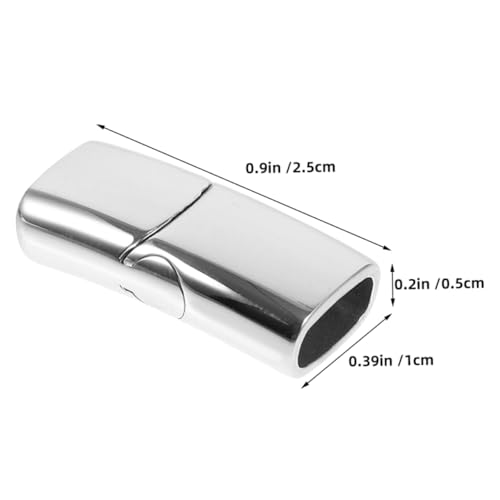 Housoutil 2 Stk. Magnetverschluss aus für Lederarmbänder und Halsketten Polierte Oberfläche Starker Halt Einfach zu Öffnen DIY Schmuckzubehör für Handgemachte Armbänder und Ketten Housoutil 2 Stk. Magnetverschluss aus für Lederarmbänder und Halsketten Polierte Oberfläche Starker Halt Einfach zu Öffnen DIY Schmuckzubehör für Handgemachte Armbänder und Ketten von Housoutil