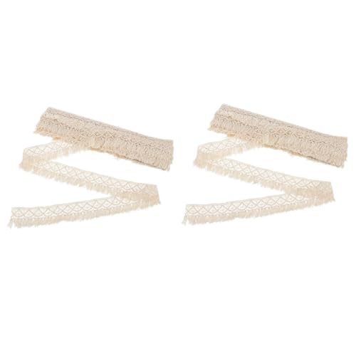 Housoutil 2 Stück Accessoires mit Quastenspitze Blumen- dehnbare Spitze Kleidung besticktes Spitzenband Stickerei gesäumt Spitzenstoff für Hochzeitskleid Blumenranddesign Baumwollfaden Beige Housoutil 2 Stück Accessoires mit Quastenspitze Blumen- dehnbare Spitze Kleidung besticktes Spitzenband Stickerei gesäumt Spitzenstoff für Hochzeitskleid Blumenranddesign Baumwollfaden Beige von Housoutil