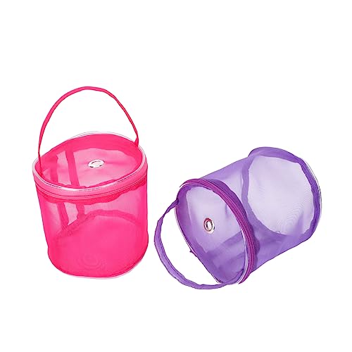 Housoutil 2 Stück Aufbewahrungstasche aus Wolle Aufbewahrungstasche für Garn häkeln Garnhalter Lagerung gewebesäcke verbandstasche tragbarer Korb Tasche aus Wollgarn im Freien Netz Violett Housoutil 2 Stück Aufbewahrungstasche aus Wolle Aufbewahrungstasche für Garn häkeln Garnhalter Lagerung gewebesäcke verbandstasche tragbarer Korb Tasche aus Wollgarn im Freien Netz Violett von Housoutil