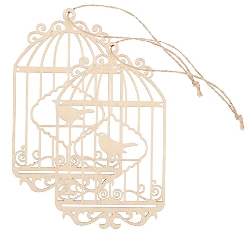 Housoutil 2 Stück Ausschnitte Dekoration Ausgeschnitten Klein Vogelkäfig Dekorativ Unvollendet Für Käfige Vogel- Hängend Bastelset Leerer Holzchip Wandkunst Holzanhänger Hölzern Housoutil 2 Stück Ausschnitte Dekoration Ausgeschnitten Klein Vogelkäfig Dekorativ Unvollendet Für Käfige Vogel- Hängend Bastelset Leerer Holzchip Wandkunst Holzanhänger Hölzern von Housoutil