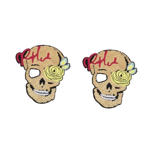 Housoutil 2 Stück Blumen Skull Aufnäher Diy Bügelpatches für Kleidung Einzigartige Applikationen für Taschen Hüte und Handwerksprojekte Vielseitige Stoffverzierungen für Kreative Designs Housoutil 2 Stück Blumen Skull Aufnäher Diy Bügelpatches für Kleidung Einzigartige Applikationen für Taschen Hüte und Handwerksprojekte Vielseitige Stoffverzierungen für Kreative Designs von Housoutil
