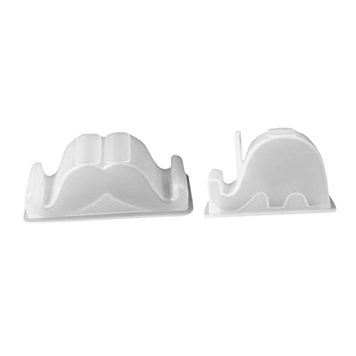 Housoutil 2 Stück Diy Silikonform Handyhalter Kristall Epoxidharz Gießform für Schreibtisch und Stiftablage Stil B Einfaches Entformen und Wiederverwendbar von Housoutil