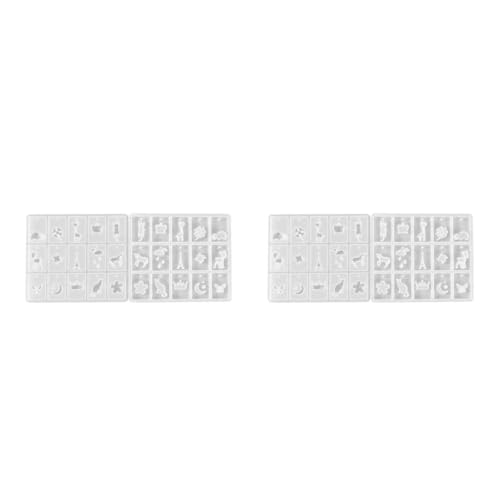 Housoutil 2 Stück Diy Silikonform für Anhänger Hochtransparente Wiederverwendbare Gießform für Kreative Schmuckstücke für Bastelprojekte und Persönliche Designs von Housoutil