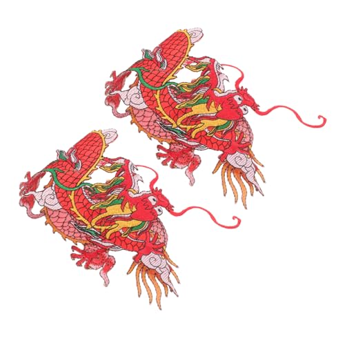 Housoutil 2 Stück Drachenförmiger Stoffaufnäher bestickt Aufnäher nähen Kleidung Zubehör dekorative Eisenflecken Cartoon-Hut-Patches Mantelflicken Cartoon-Eisenflecken rot Housoutil 2 Stück Drachenförmiger Stoffaufnäher bestickt Aufnäher nähen Kleidung Zubehör dekorative Eisenflecken Cartoon-Hut-Patches Mantelflicken Cartoon-Eisenflecken rot von Housoutil