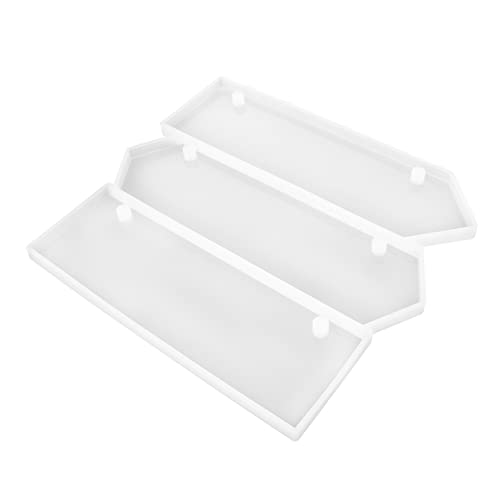 Housoutil 2 Stück Epoxidharz Türschild Silikonform Diy Anhänger Gießform Vielseitige Silikonformen für Kreative Bastelprojekte Personalisierbar mit Farben und Verzierungen von Housoutil