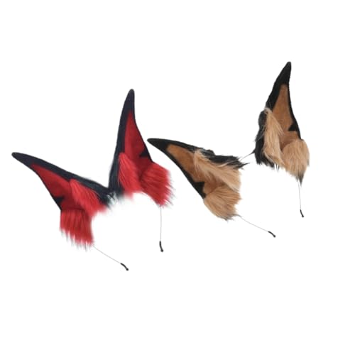 Housoutil 2 Stück Furry Animal Ears Haarreif für Damen und Herren Cosplay Accessoire für Halloween und Fotografie Leicht Verstellbar für Conventions Housoutil 2 Stück Furry Animal Ears Haarreif für Damen und Herren Cosplay Accessoire für Halloween und Fotografie Leicht Verstellbar für Conventions von Housoutil