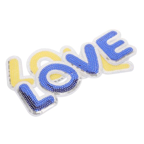 Housoutil 2 Stück Gestickte Buchstaben-patches Applikationen Für Kleidung Flicken Aufnähen Buchstaben Annähen Stickbuchstaben Patch-buchstaben Aufnähen Kleidungsdekoration Flecken Pailletten von Housoutil