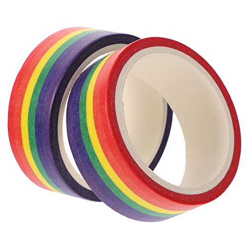 Housoutil 2 Stück Gleiches Und Mehrfarbiges Washi Klebeband Für Scrapbooking Farbige Maskierungsstreifen Klebriges Regenbogen Klebeband Süße Scrapbook Aufkleber DIY Washi Klebeband Housoutil 2 Stück Gleiches Und Mehrfarbiges Washi Klebeband Für Scrapbooking Farbige Maskierungsstreifen Klebriges Regenbogen Klebeband Süße Scrapbook Aufkleber DIY Washi Klebeband von Housoutil