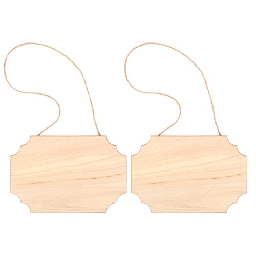 Housoutil 2 Stück Hängende Holzschild Dekoration Set Leere Holzplatten für Diy Malerei Robuste Holzschilder für Persönliche Gestaltung für Heimdekoration und Bastelprojekte Housoutil 2 Stück Hängende Holzschild Dekoration Set Leere Holzplatten für Diy Malerei Robuste Holzschilder für Persönliche Gestaltung für Heimdekoration und Bastelprojekte von Housoutil
