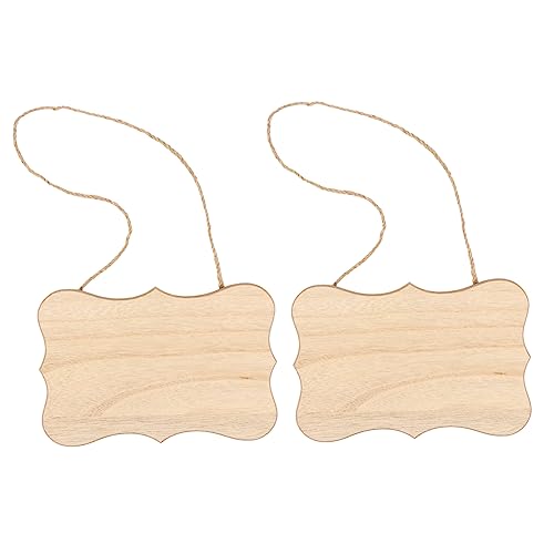Housoutil 2 Stück Hängendes Holzschild Set Dekorative Holzplaketten für Diy Malerei Natürliche Holzmaterialien Wahl für Festdekorationen und Kreative Bastelprojekte Housoutil 2 Stück Hängendes Holzschild Set Dekorative Holzplaketten für Diy Malerei Natürliche Holzmaterialien Wahl für Festdekorationen und Kreative Bastelprojekte von Housoutil