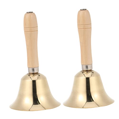 Housoutil 2 Stück Handglocke aus Kupfer mit Holzgriff Klassische Serviceglocke für Restaurant Abendessen und Veranstaltungen Durchmesser Housoutil 2 Stück Handglocke aus Kupfer mit Holzgriff Klassische Serviceglocke für Restaurant Abendessen und Veranstaltungen Durchmesser von Housoutil