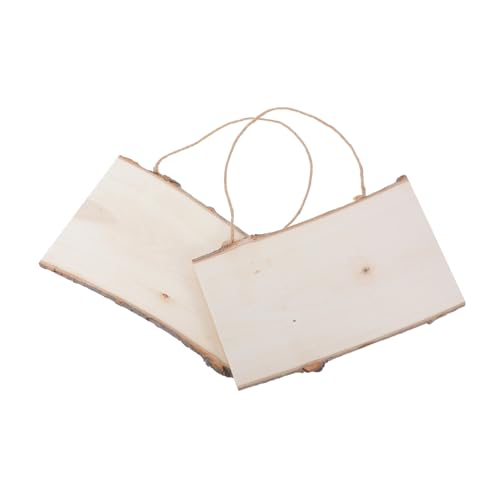 Housoutil 2 Stück Holz Hängendes Board Diy Blanko Zeichenbrett für Kreative für Wanddekoration Malen Zeichnen und Message Board Nutzung von Housoutil