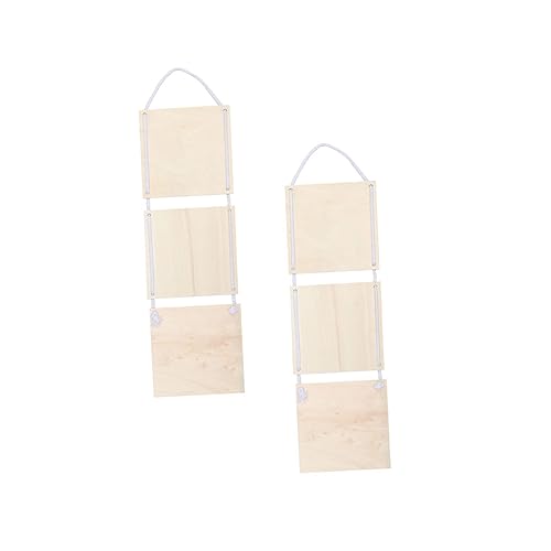 Housoutil 2 Stück Holz Hängeschild Diy Blanko Holzbrett für Wanddekoration und Kreative Bastelarbeiten für Zuhause Cafés Restaurants und Geschäfte von Housoutil