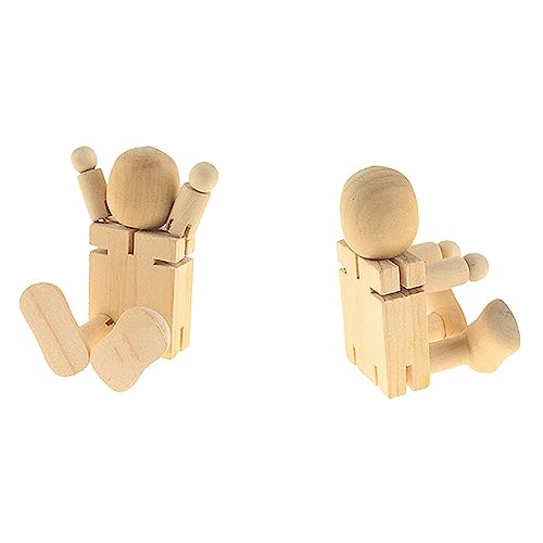 Housoutil 2 Stück Holzroboter mit Beweglichen Gelenken DIY Graffiti Holzfiguren für Beige Bastelspielzeug für Vielfältige Projekte und Spiele Housoutil 2 Stück Holzroboter mit Beweglichen Gelenken DIY Graffiti Holzfiguren für Beige Bastelspielzeug für Vielfältige Projekte und Spiele von Housoutil