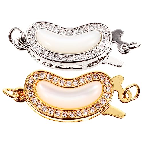Housoutil 2 Stück Kettengliederschnalle Schmuck Verschluss Schließe Für Verschlüsse Perlenkette Halskette Groß Schließungen Perlenarmband Schließt Selbstgemachte Schnalle Kupfer Housoutil 2 Stück Kettengliederschnalle Schmuck Verschluss Schließe Für Verschlüsse Perlenkette Halskette Groß Schließungen Perlenarmband Schließt Selbstgemachte Schnalle Kupfer von Housoutil