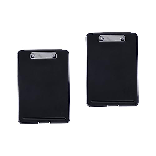Housoutil 2 Stück Klemmbrett Schreibbrett mit Aufbewahrungsfach und Stiftschlaufe Robustes Dokumenten Clip Board Leicht mit Wandaufhängung für Büro Schule und Zuhause Schwarz Housoutil 2 Stück Klemmbrett Schreibbrett mit Aufbewahrungsfach und Stiftschlaufe Robustes Dokumenten Clip Board Leicht mit Wandaufhängung für Büro Schule und Zuhause Schwarz von Housoutil
