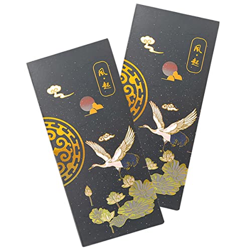Housoutil 2 Stück Kreative Chinesische Stil Goldfolien Notizblätter Selbstklebende Notizblöcke Memo Pad für Schule Büro und Zuhause Schwarz Housoutil 2 Stück Kreative Chinesische Stil Goldfolien Notizblätter Selbstklebende Notizblöcke Memo Pad für Schule Büro und Zuhause Schwarz von Housoutil