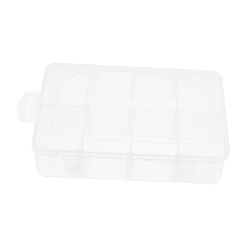 Housoutil 2 Stück Kunststoff Aufbewahrungsbox mit Fächern Transparente Diy Sortierbox für Schmuck Bastelbedarf und Kleinteile für Reisen und Einfache Handhabung von Housoutil
