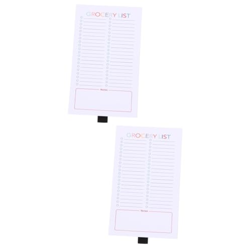 Housoutil 2 Stück Magnetischer Notizblock Einkaufslisten Planer mit Abreißbaren Blättern Leichtes Design für Kühlschrank Langlebiges für Wochenplanung und Tägliche To Do Listen Housoutil 2 Stück Magnetischer Notizblock Einkaufslisten Planer mit Abreißbaren Blättern Leichtes Design für Kühlschrank Langlebiges für Wochenplanung und Tägliche To Do Listen von Housoutil