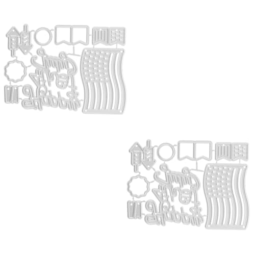Housoutil 2 Stück Metallmesserform prägen für Stanzformen Schablone Papier Prägung Scrapbooking Sammelalbum schneiden sterben DIY Schneiden sterben Stahl mit hohem Kohlenstoffgehalt Silber Housoutil 2 Stück Metallmesserform prägen für Stanzformen Schablone Papier Prägung Scrapbooking Sammelalbum schneiden sterben DIY Schneiden sterben Stahl mit hohem Kohlenstoffgehalt Silber von Housoutil