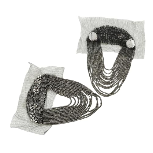 Housoutil 2 Stück Metallquaste Gliederkette Epaulet Quaste Schulterabzeichen Metall Epaulet Schulterquasten Für Hemd Epaulette Kostüm Schultergurte Für Taschen Kostüme von Housoutil
