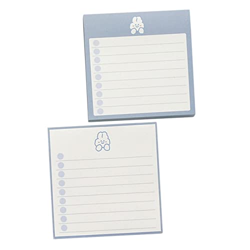 Housoutil 2 Stück Notizblöcke Süße Kawaii Memo Pads für Schule Büro für To Do Listen Notizen Organisation Hochwertiges Vielseitig Einsetzbar von Housoutil