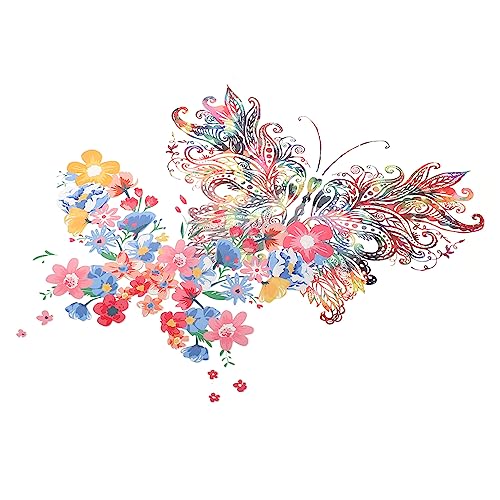Housoutil 2 Stück Pack Schmetterlings Patches zum Aufbügeln für Kreative Kleidung Diy Accessoires Lebendige Farben und Ansprechendes Design für Jacken und Shirts von Housoutil
