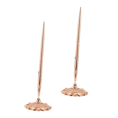 Housoutil 2 Stück Professionelle Kugelschreiber Roségold Multifunktionale Schreibgeräte für Büro und Bank Design Stabiler Tischstift für Unterschriften und Geschäftsbedarf Housoutil 2 Stück Professionelle Kugelschreiber Roségold Multifunktionale Schreibgeräte für Büro und Bank Design Stabiler Tischstift für Unterschriften und Geschäftsbedarf von Housoutil