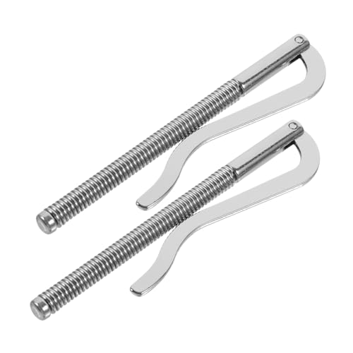 Housoutil 2 Stück Scheckhalter aus Metall Cash-Clip Schlüssel rostfreie Geldklammer Minimalistisch für Geldbörse zettelhalter Büroklammern Brieftasche Geldklammern Zinklegierung Silver von Housoutil