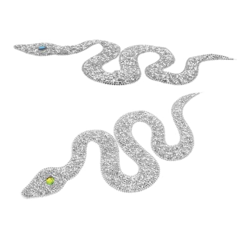Housoutil 2 Stück Schlangenförmiger Strass Stoffflicken Glitzer Wärmeübertragung Hutflicken Schlangenförmige Strassbesatz Stickerei Schlangen Perlen Applikation Patch Strass Housoutil 2 Stück Schlangenförmiger Strass Stoffflicken Glitzer Wärmeübertragung Hutflicken Schlangenförmige Strassbesatz Stickerei Schlangen Perlen Applikation Patch Strass von Housoutil