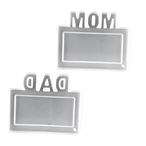 Housoutil 2 Stück Schlüsselanhänger Form Kleiner Finger Schild Mutter Vater Schlüsselbundformen Für Epoxidharz Schlüsselanhänger Silikonformen Epoxidformen Silikon Kieselgel Transparent von Housoutil