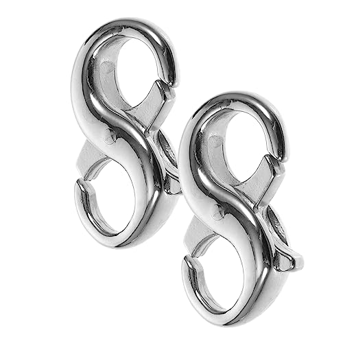 Housoutil 2 Stück Schmuck Making Kit lobster clasp Schmuckzubehör Anhängerverschluss Verschlüsse rostfrei Biegeringe für die Schmuckherstellung Schmuck Verbindungsschnalle Stahl von Housoutil