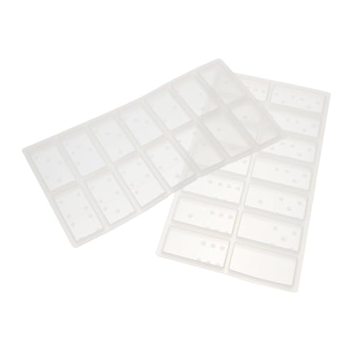 Housoutil 2 Stück Silikon Domino Spielmuster Diy Silikonformen für Kreative Epoxidharz Projekte Hochtransparent Wiederverwendbar für Handwerksliebhaber Einfach zu Reinigen Flexibel Housoutil 2 Stück Silikon Domino Spielmuster Diy Silikonformen für Kreative Epoxidharz Projekte Hochtransparent Wiederverwendbar für Handwerksliebhaber Einfach zu Reinigen Flexibel von Housoutil