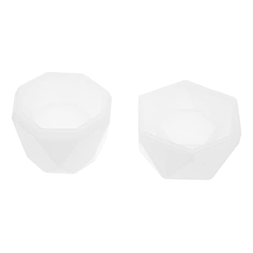 Housoutil 2 Stück Silikon Gießform für Blumentöpfe Diy Flowerpot Mold für Bastelprojekte mit Epoxidharz für Sukkulenten und Dekoration von Housoutil