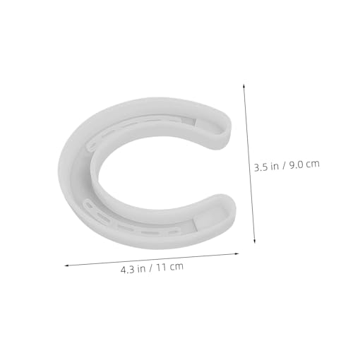 Housoutil 2 Stück Silikon Hufeisenform Gießform für Epoxidharz und Fondant Flexible Detailgetreue DIY Handwerksschablonen für Schmuck Kerzen Seife und Wohnaccessoires von Housoutil