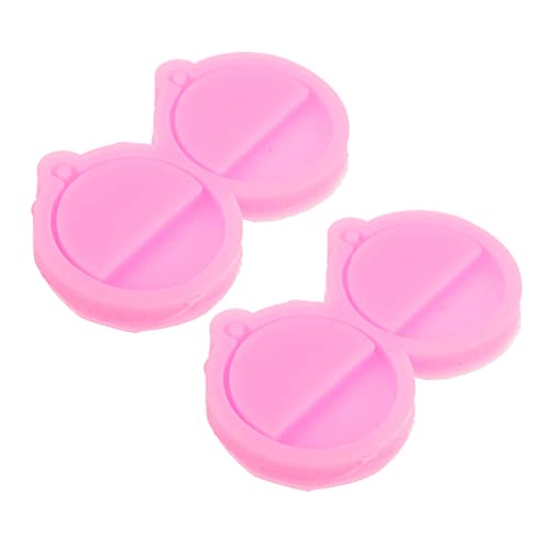 Housoutil 2 Stück Silikon Ohrringformen Diy Schmuckherstellung Runde Ohrstecker Gießform für Kreative Anhänger und Schmuckaccessoires Leicht zu Reinigen und Platzsparend von Housoutil