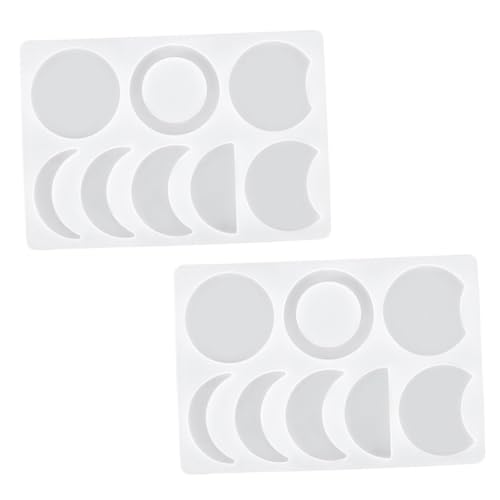 Housoutil 2 Stück Silikonform Mond DIY Gießform Flexibel Langlebig Teiliges für Basteln Handgemachte Anhänger Dekoration Kreativ Housoutil 2 Stück Silikonform Mond DIY Gießform Flexibel Langlebig Teiliges für Basteln Handgemachte Anhänger Dekoration Kreativ von Housoutil