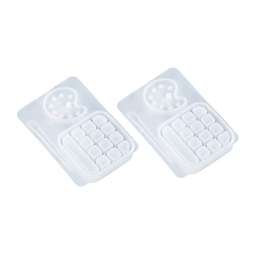 Housoutil 2 Stück Silikonform für DIY Farbpalette Handgefertigte Epoxidharz Gießform für Kreative Bastelprojekte und Schmuckherstellung für Kunsthandwerk und Home Decoration Housoutil 2 Stück Silikonform für DIY Farbpalette Handgefertigte Epoxidharz Gießform für Kreative Bastelprojekte und Schmuckherstellung für Kunsthandwerk und Home Decoration von Housoutil