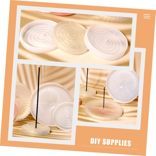 Housoutil 2 Stück Silikonform für Epoxidharz DIY Räucherstäbchenhalter Flexibles Langlebiges Material Einfache Entformung Handgefertigtes Tablett für Bastelprojekte von Housoutil