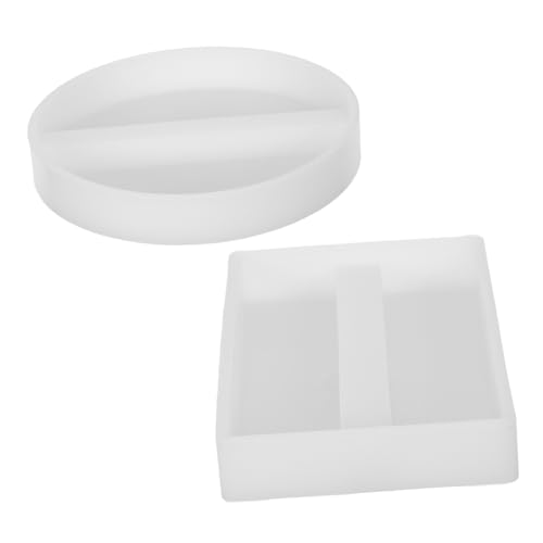 Housoutil 2 Stück Silikonform für Namenskartenhalter Wiederverwendbare Resin Halterung für Büro und DIY Flexible Langlebige Epoxidharz Form für Stilvolle Kartenständer und Kreative von Housoutil