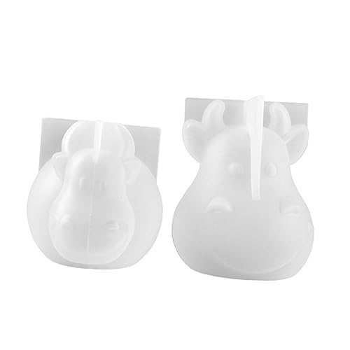 Housoutil 2 Stück Silikonform für Ochsenschimmel Maskottchen DIY Epoxidharz Gießform für Kreative Bastelarbeiten für Dekoration und von Housoutil
