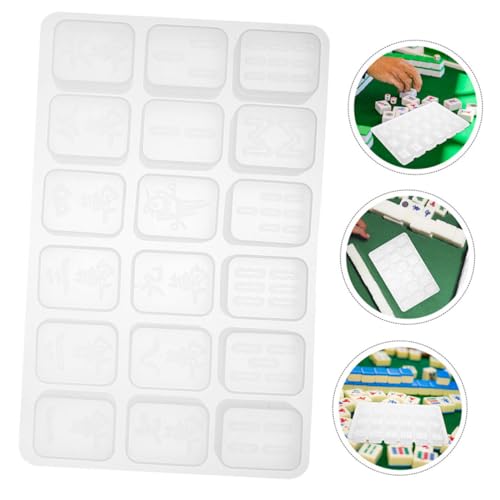 Housoutil 2 Stück Silikonformen Mahjong DIY Harz Gießformen Hitzebeständig Detaillierte Struktur Standardgröße für Bastelprojekte und Heimdekoration Housoutil 2 Stück Silikonformen Mahjong DIY Harz Gießformen Hitzebeständig Detaillierte Struktur Standardgröße für Bastelprojekte und Heimdekoration von Housoutil