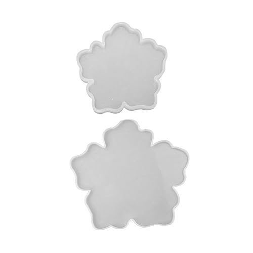 Housoutil 2 Stück Silikonformen für Diy Projekte Teiliges mit Großen und Kleinen Blütenformen für Epoxidharz Gestaltung und Handwerksprojekte Wiederverwendbar und Leicht zu Reinigen von Housoutil