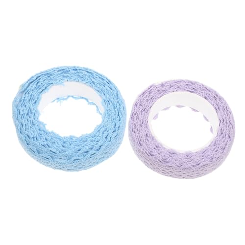 Housoutil 2 Stück Spitzenklebeband Aufkleber Grundmuster Washi Tape Selbstklebendes Band Diy Spitzendekorationsbandstift Scrapbook-spitzenband Japanisches Washi Tape Papierspitze Stoff von Housoutil