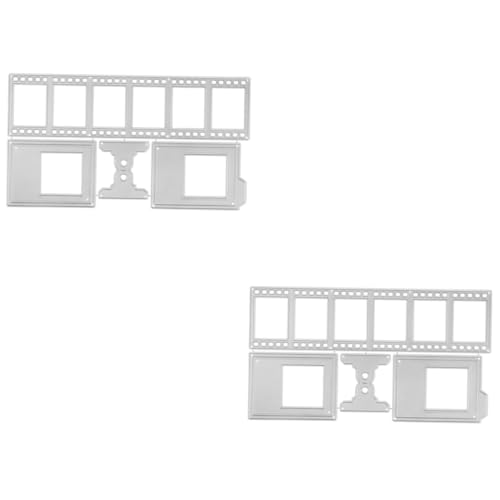 Housoutil 2 Stück Stanzform für Kartenherstellung Multifunktionale Schneidform für Scrapbooking DIY Bastelprojekte Robuste und Langlebige Prägeschablone von Housoutil
