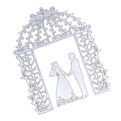 Housoutil 2 Stück Teiliges Carbonstahl Schneide Stanzformen für Diy Scrapbooking und Albumdekoration Blattmuster Präge Schablonen für Papierkunst und Handwerk Silber von Housoutil